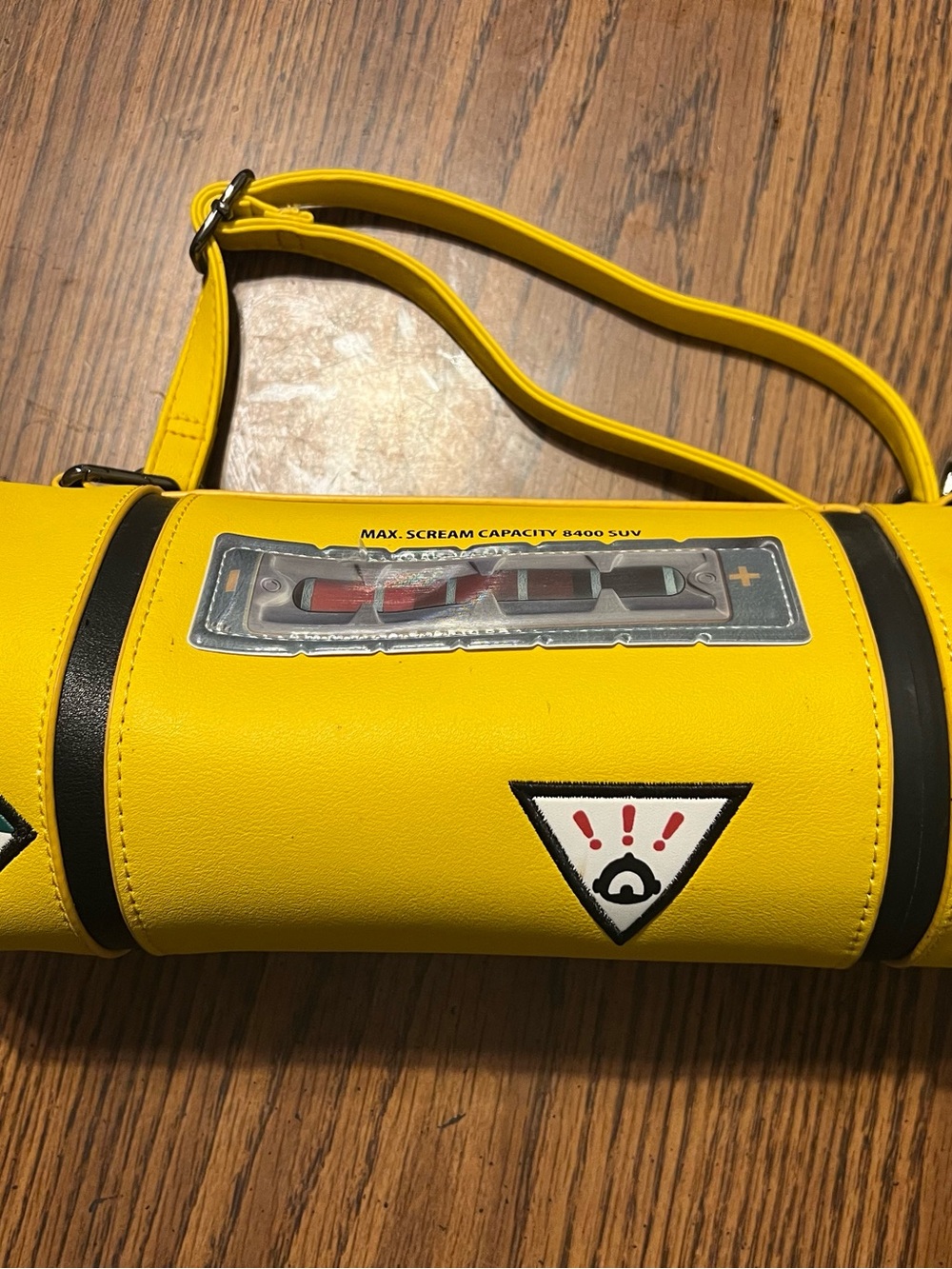 Yellow Novelty Cylinder Shoulder Bag